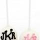Monogram Cake Pop Favor