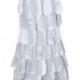 Silver Petal Feather Dress