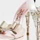 Ferragamo Gold Platform Wedding Shoes with Swarovski Details 