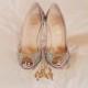 Christian Louboutin Wedding Shoes with Red Bottom ♥ Chic and Fashionable Wedding High Heel Shoes 