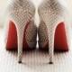 Christian Louboutin Wedding Shoes with Red Bottom ♥ Chic and Fashionable Wedding High Heel Shoes | Yuksek Topuk Abiye Ayakkabi