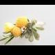 Craspedia Boutonniere for Groom | Sari Damat Yaka Cicegi