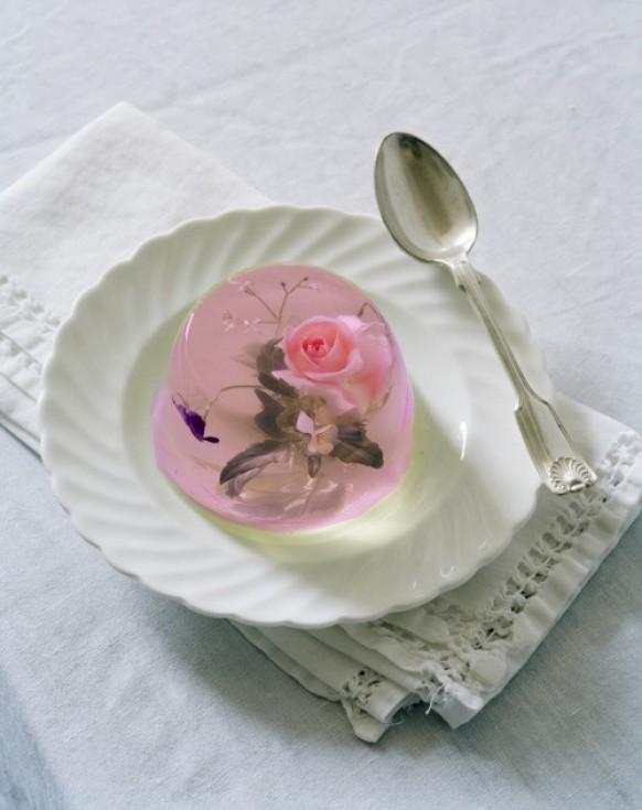 Pink Rose In Jelly for Wedding Photography by Tim Walker 