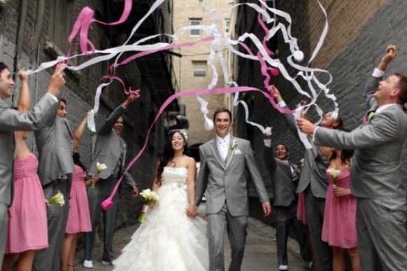 wedding photo - Pink & Inspiration de mariage gris