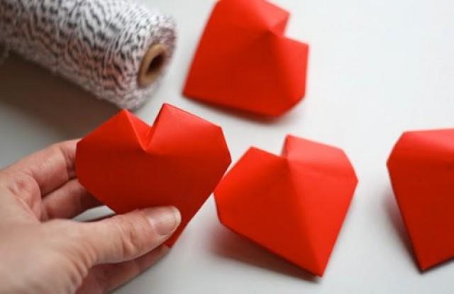 DIY - 3D Origami Hearts #2027395 - Weddbook