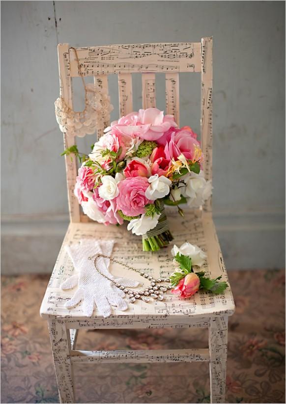 wedding photo - Розовый букет Свадебный