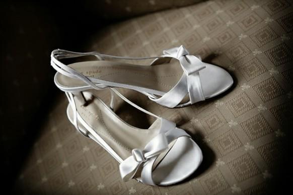 wedding photo - Chaussures de mariage blanc