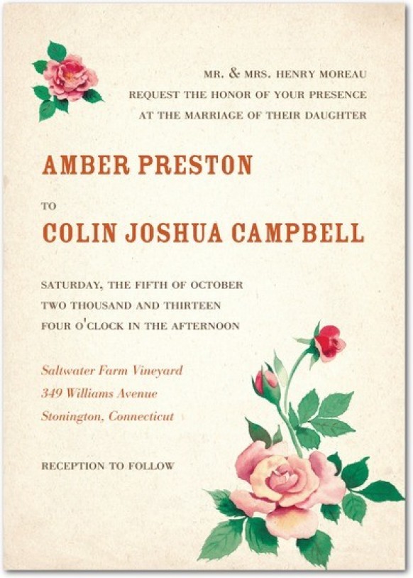 Invitations For Your Summer Wedding