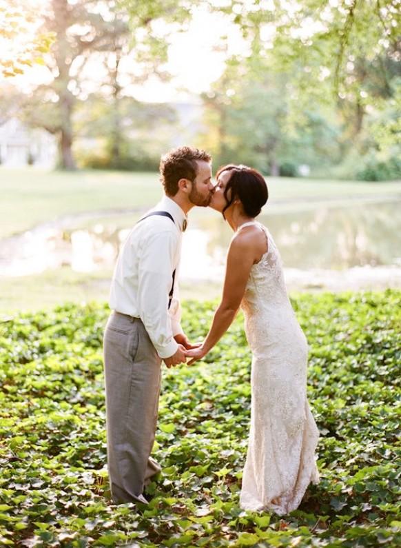 wedding photo - Wedding Kiss Photography ♥ Outdoor Wedding Photography 