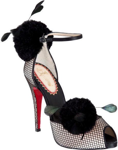 Wedding - Gorgeous Christian Louboutin Black Lace Shoes  ♥  Special Design Evening Shoes 