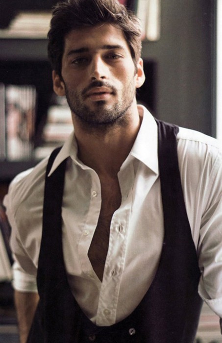 Wedding - Groom  Clothing Ideas ♥ Dark Haired Bearded Handsome Men