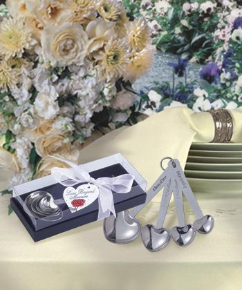 Wedding - Heart Shaped Measuring Spoons wedding favors