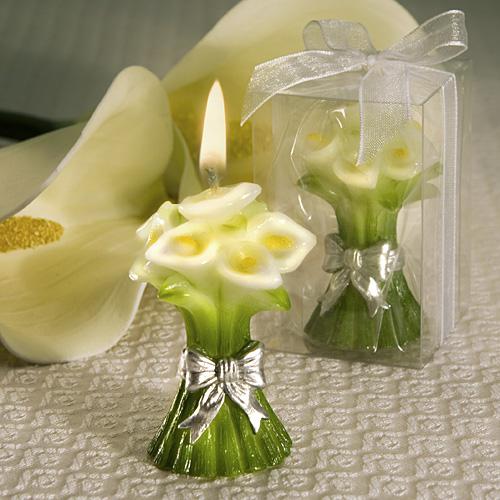 Hochzeit - Calla Lily Design-Candle Favors Hochzeit Bevorzugungen