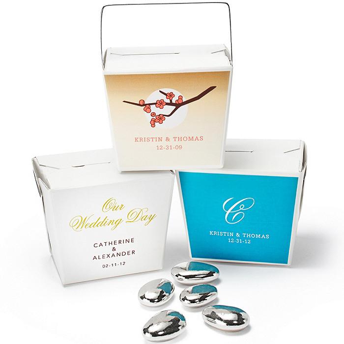 Wedding - Personalized Take-Out Favor Boxes