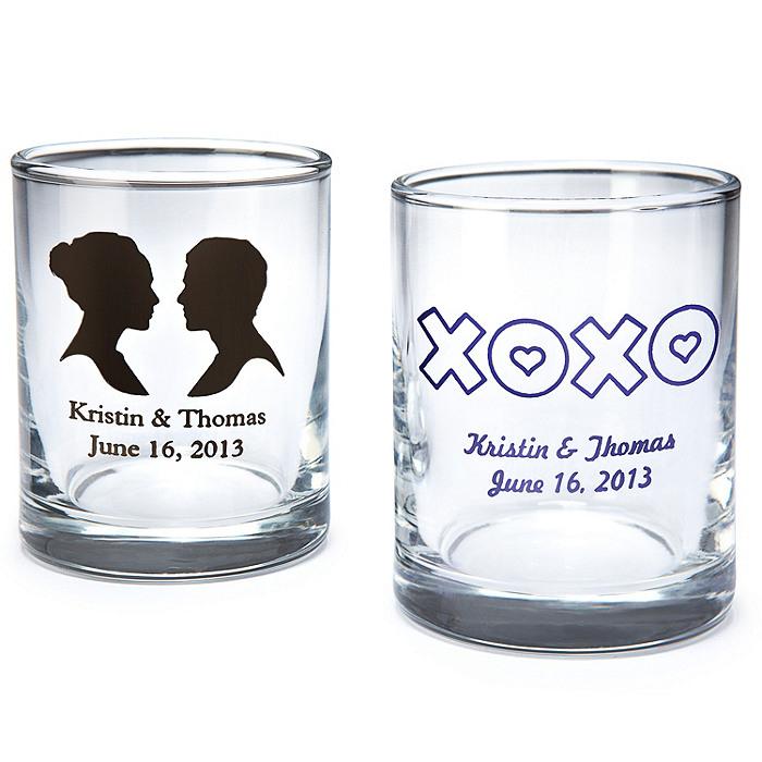 Wedding - Personalized Shot Glass/Votive Holder
