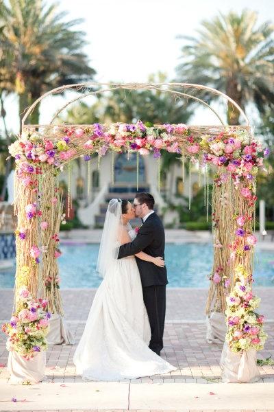 Wedding - Floral Ceremony Decor By J Morgan Flowers and Professional Wedding Photography by Jessica Lorren Organic Photography 