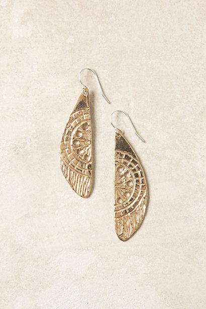 Mariage - Etched Sundial Earrings - B