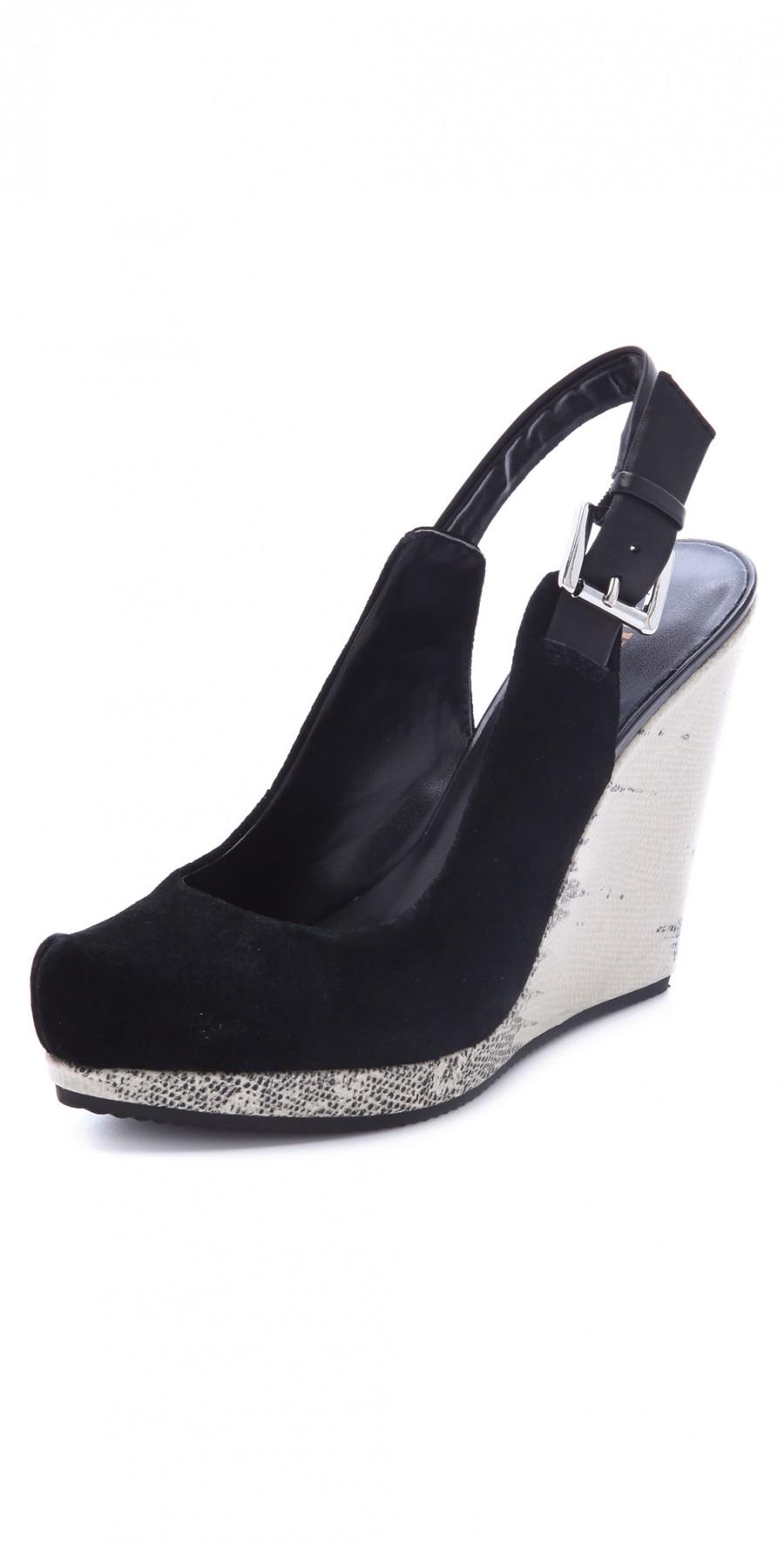 Mariage - Pompes Wedge Sibil