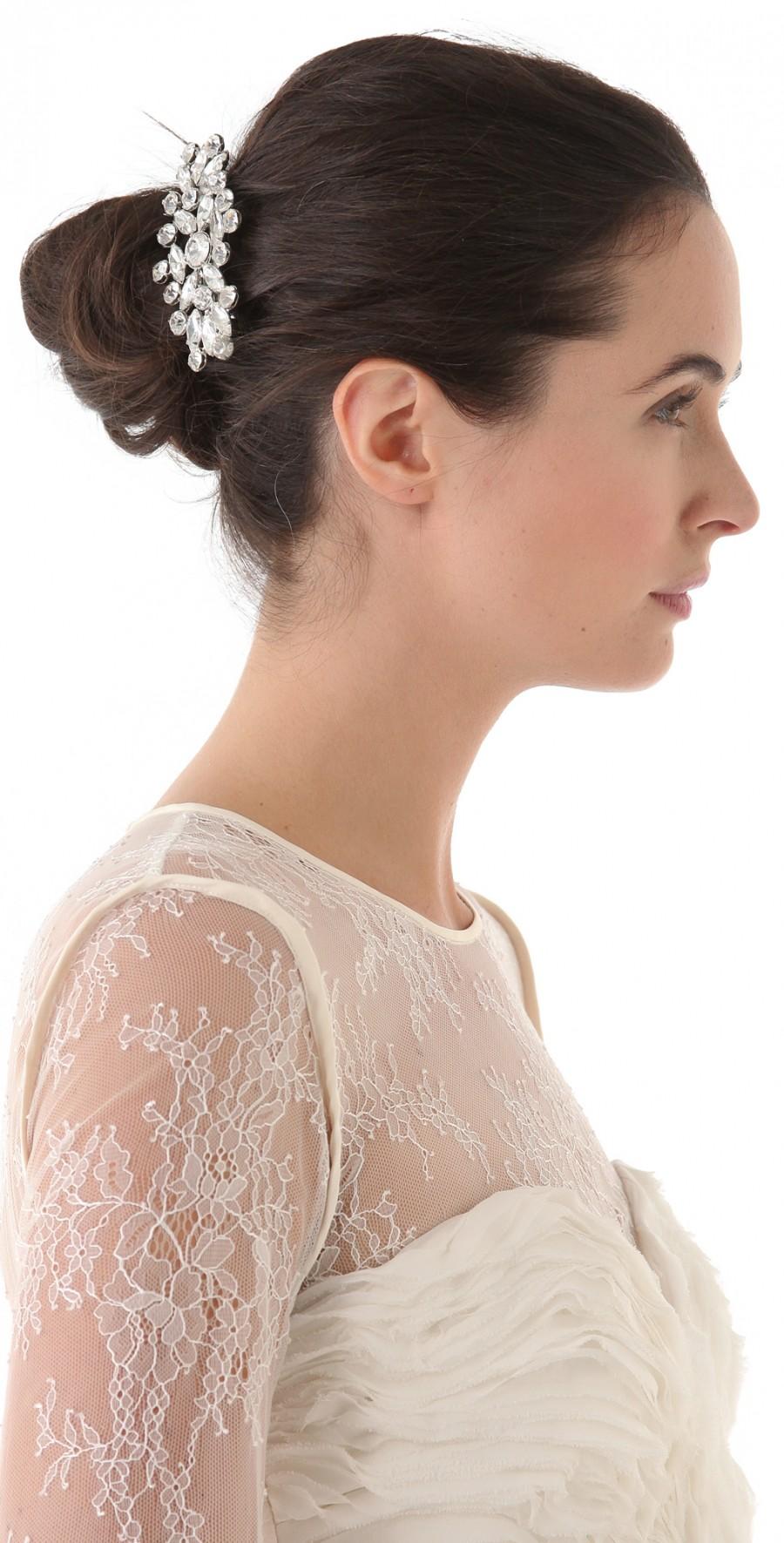 Hochzeit - Rhinestones Wedding Hair Clip 