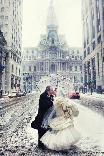 Свадьба - Winter wedding shot