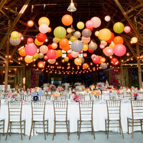 Wedding - Lighting balloons to make your wedding venue stylish
