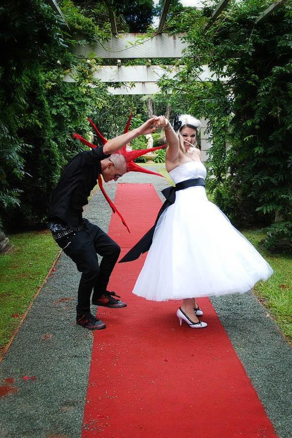 زفاف - روكابيلي وخمر أفكار الزفاف في الهواء الطلق