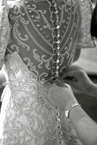 Wedding - Glittering wedding dress made of rhinestone