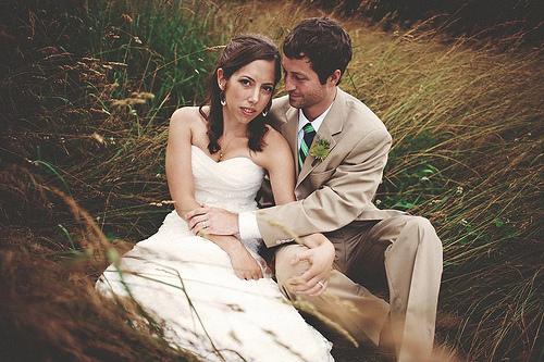 Wedding - When You're Up For Sitting In Tall Grass... This Happens.