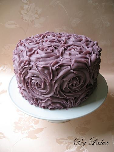 Mariage - Crème au beurre Roses gâteau