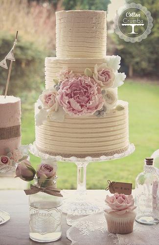 Mariage - Gâteau de mariage rustique