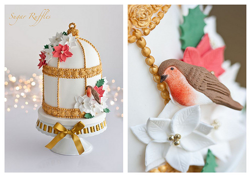 Wedding - Christmas Birdcage Cake