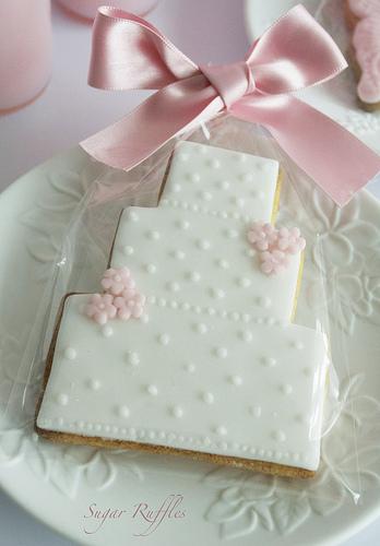 Mariage - Cookie de gâteau de mariage