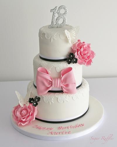 Mariage - 18ème anniversaire de gâteau