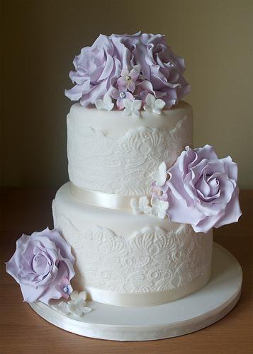 Wedding - Lilac Roses And Lace