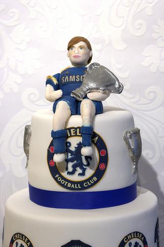 Hochzeit - Chelsea Football Kuchen