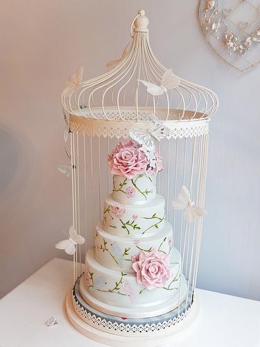 Hochzeit - Birdcage-Kuchen