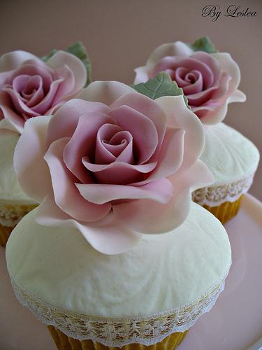 Mariage - Rose Rose Cupcakes