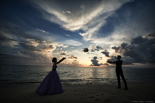 زفاف - [الزفاف] غروب الشمس لحظة