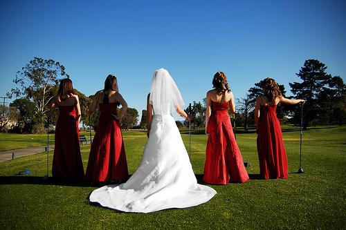 Hochzeit - Frauen, die Golf