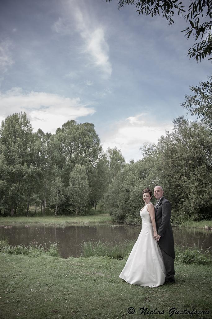 Wedding - Wedding Portrait By The Pond