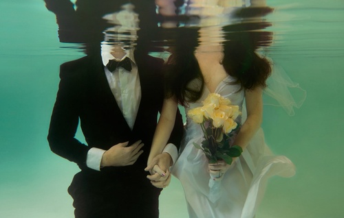 زفاف - Underwater / Wedding Photo 