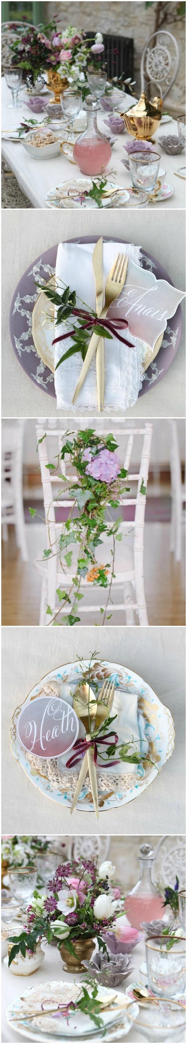 زفاف - Tablescape ● Lavender Garden 