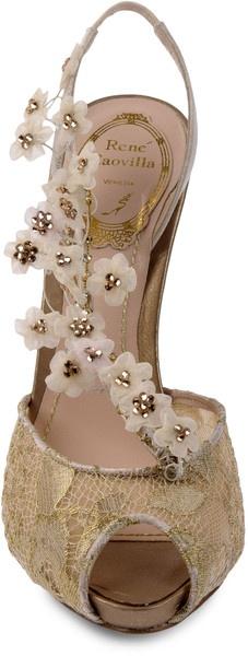 Wedding - High heel satin sandal by Rene Caovilla