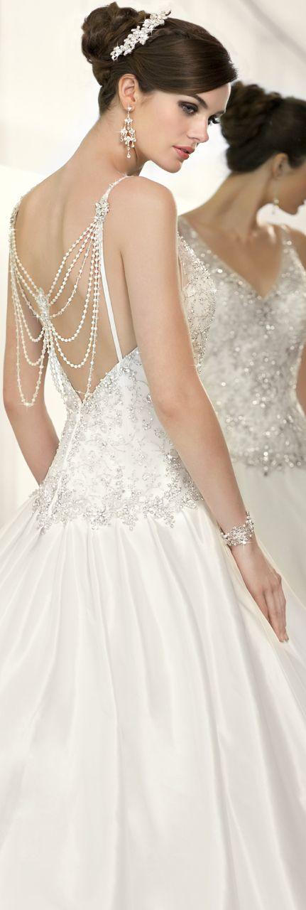 Wedding - Stunning wedding gown with butterfly beads