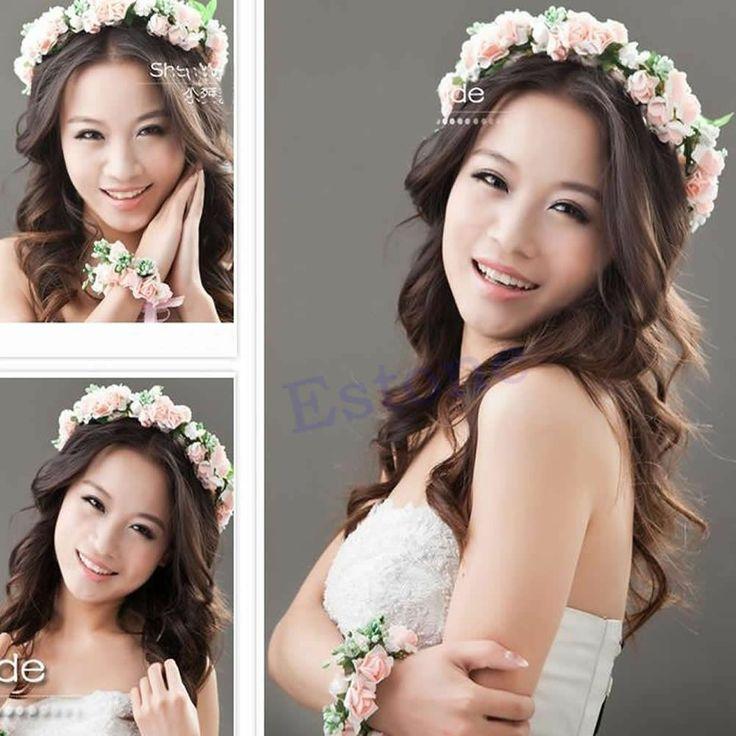 Wedding - Hair Band Type Bridal Wreath Holder Hoop Bride Wedding