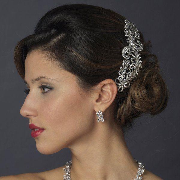 Wedding - NWT Vintage Inspired Diamante Rhinestone Bridal Wedding Hair Comb