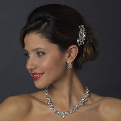 Hochzeit - NWT Vintage inspirierte Diamante Kristall Hochzeit Braut Kamm Haar