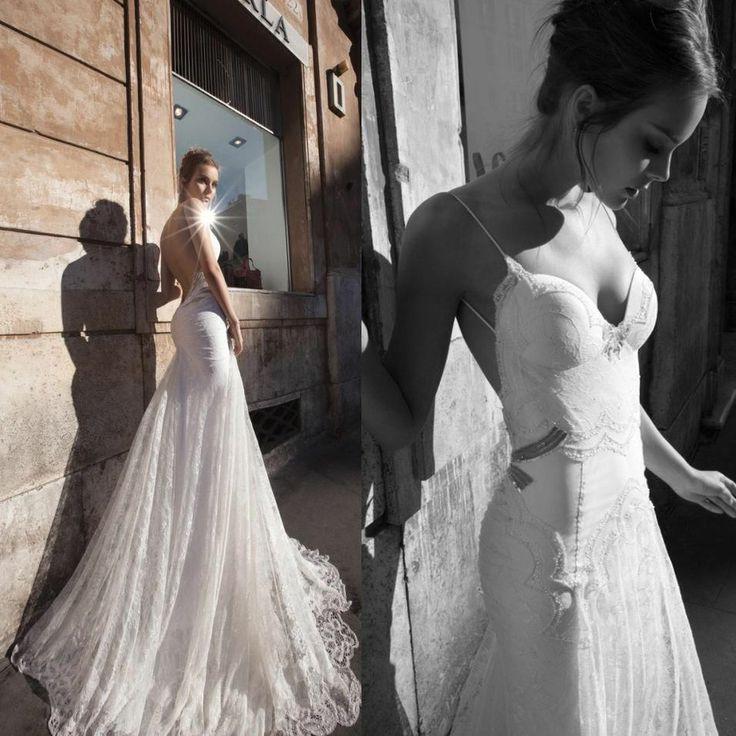 زفاف - أنيقة جديدة الرسمي الحجم الأبيض فساتين الزفاف مخصص أثواب الزفاف حورية البحر الرباط