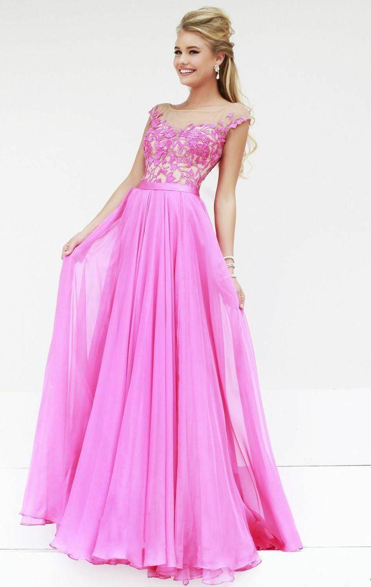 Wedding - New Jewel Neckline Appliqued Party Cocktail Prom Dresses Formal Evening Gowns