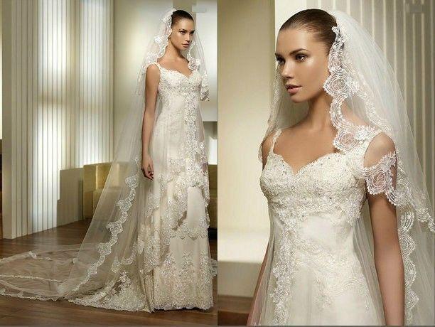 Hochzeit - 2014 High Quality Mode Neu Hochzeits-Braut Brautschleier Weiß Ivory Zubehör